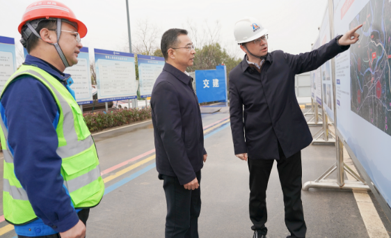 朱艾勇调研淮南淮河大桥项目建设情况